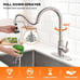 Brushed Nickel Kitchen Faucets with Pull Down Sprayer - NEW!