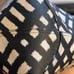 Coach Reversible Wild Plaid Black & Off White Large Tote Wristlet Makeup Bag