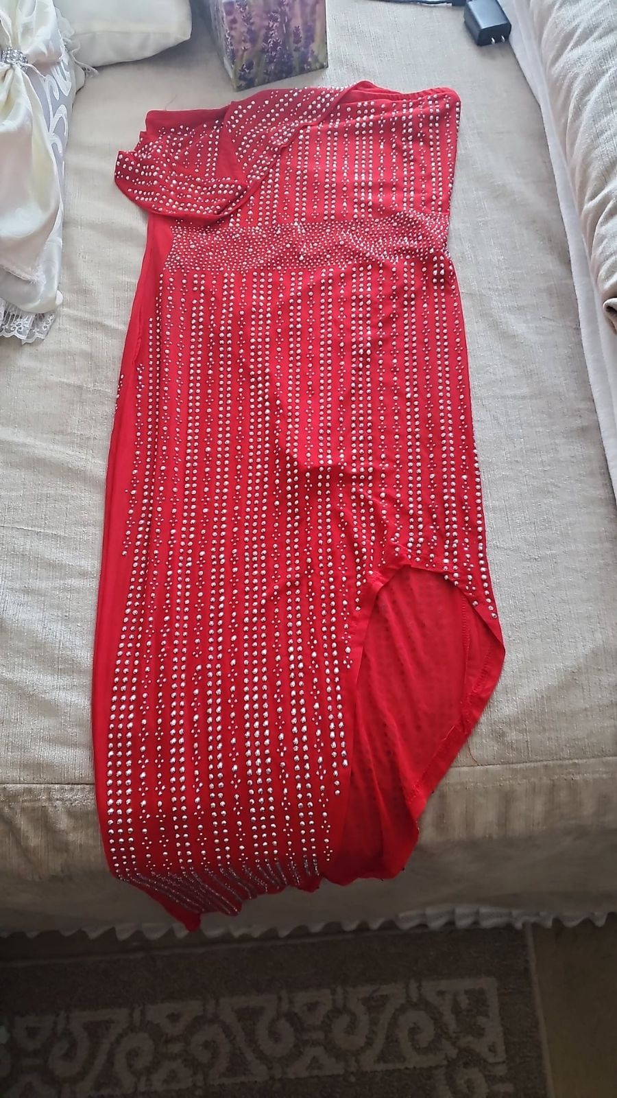 Rhinestone RED Dress