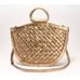 Patricia Nash Leather Oliena Satchel with Crossbody Strap Bronze