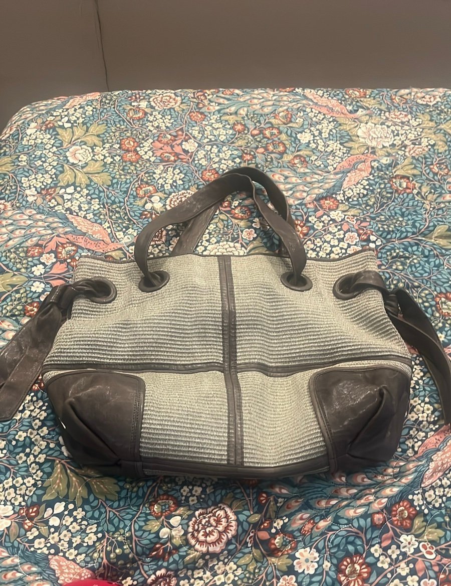Kooba woven slouchy satchel bag
