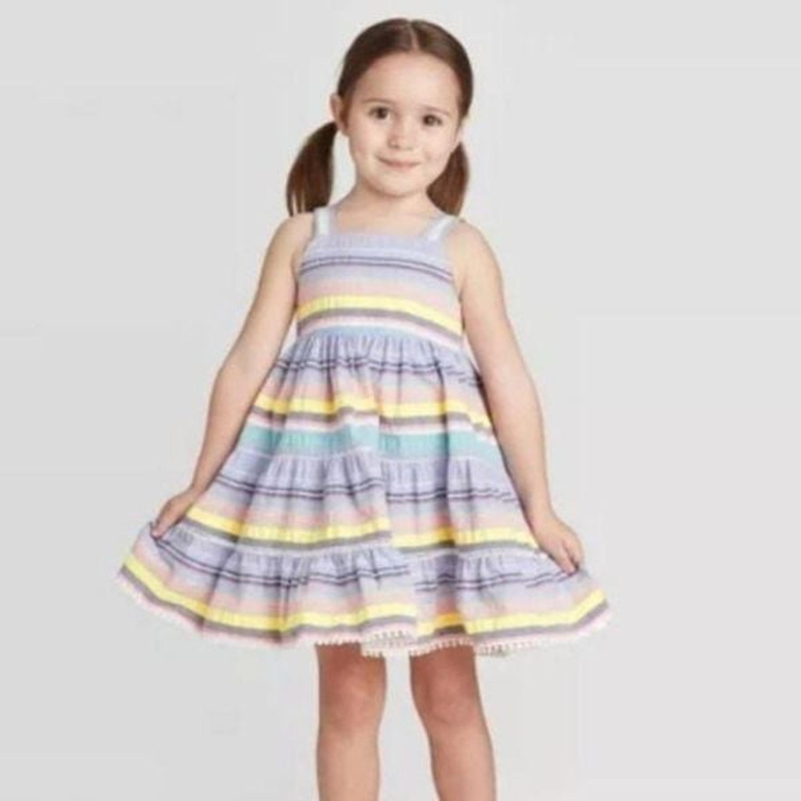 NWT 2T Pastel Stripe Tank Dress Sundress