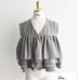 Brand new with tags ♡ cen. Tiered Frill Vest, Gray