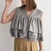 Brand new with tags ♡ cen. Tiered Frill Vest, Gray