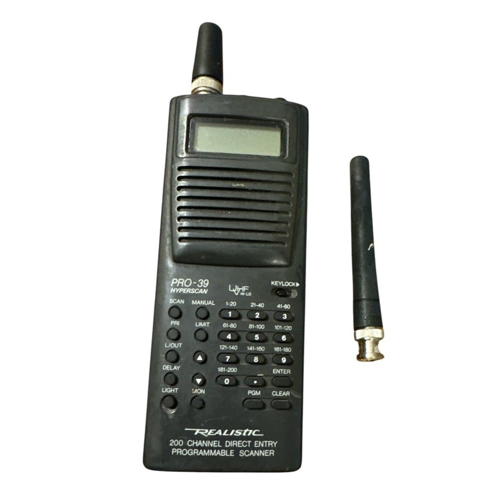 Realistic Pro-39 Hyperscan 200 Channel Direct Entry Programmable Scanner