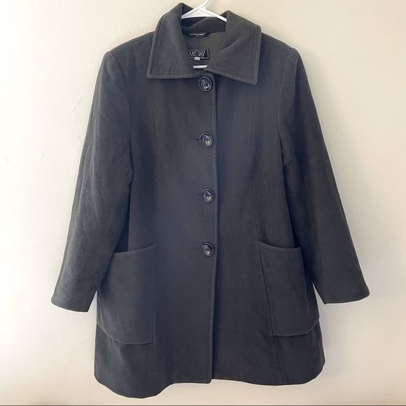 Me-Jay vintage angora cashmere lambs wool dress coat Montreal coat factory