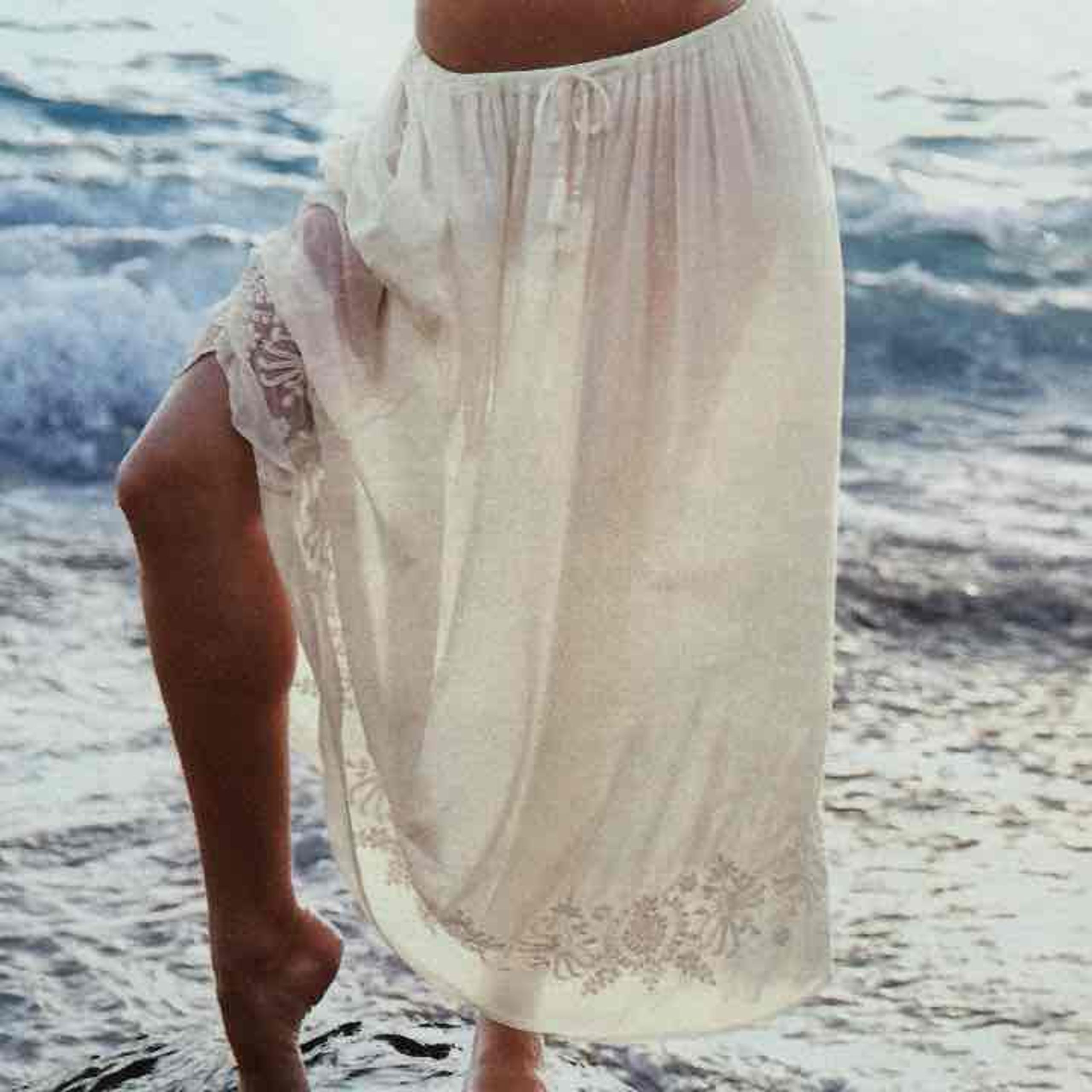 VS Embroidered maxi skirt