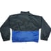Vintage 90's Asics Black Blue Silver Wind Breaker Track Jacket