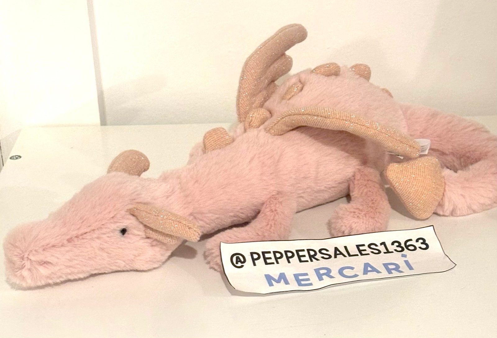 Jellycat Little Rose small Pink Dragon - NWOT ‼️ RARE