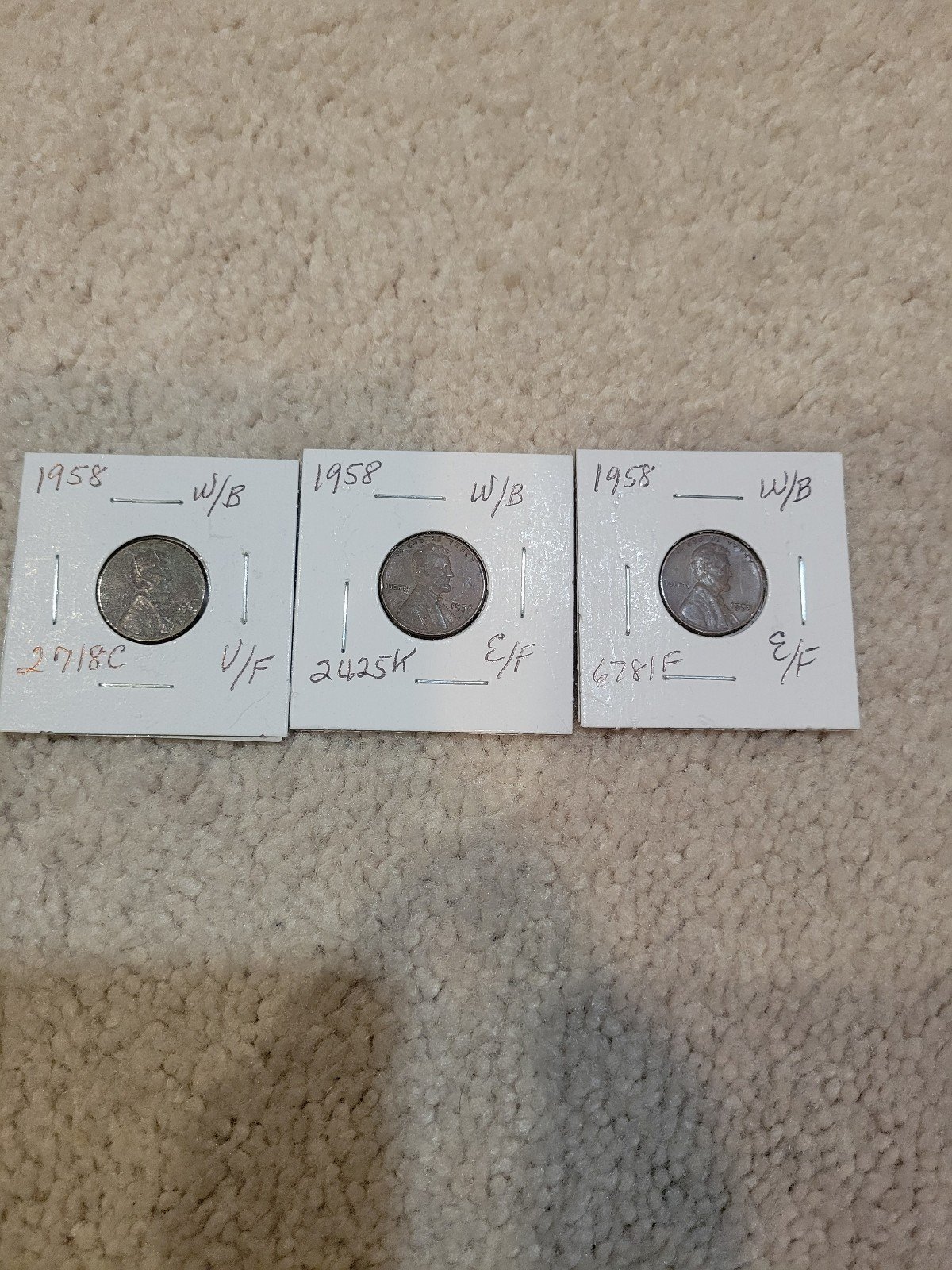 Lot of Wheat Pennies - 1958/1958D