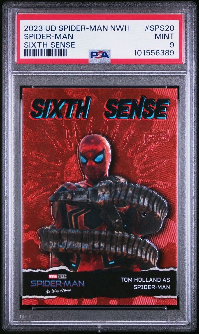 2023 UPPER DECK SPIDER-MAN NO WAY HOME SIXTH SENSE SPIDER-MAN SPS20 SP PSA 9