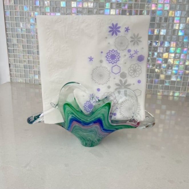 Glass Napkin Holder