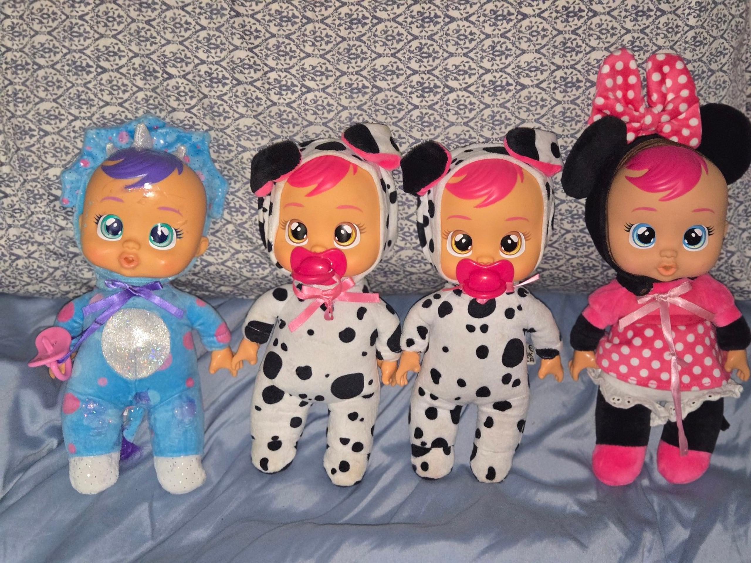 5 CryCry Babies Fantasy Baby Plush Dolls. Cries Real Tears!!
