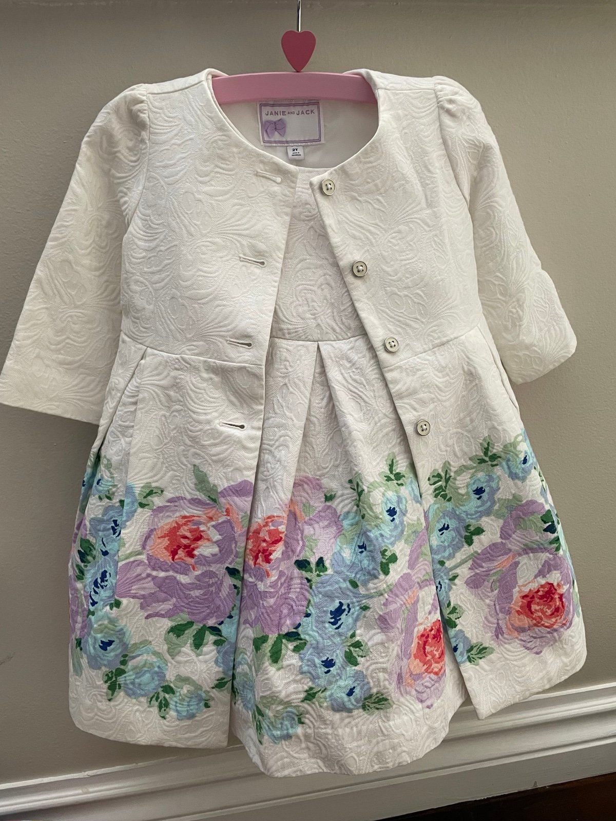 Janie and Jack dress and jacket set 2T
