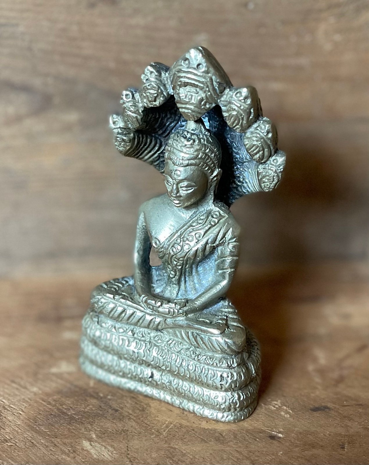 Vintage Solid Brass Buddha