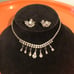 VTG Rhinestone Necklace & Earing Jewelry Set