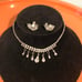 VTG Rhinestone Necklace & Earing Jewelry Set