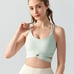 Alo yoga fitness bra with chest pads cross back size:M