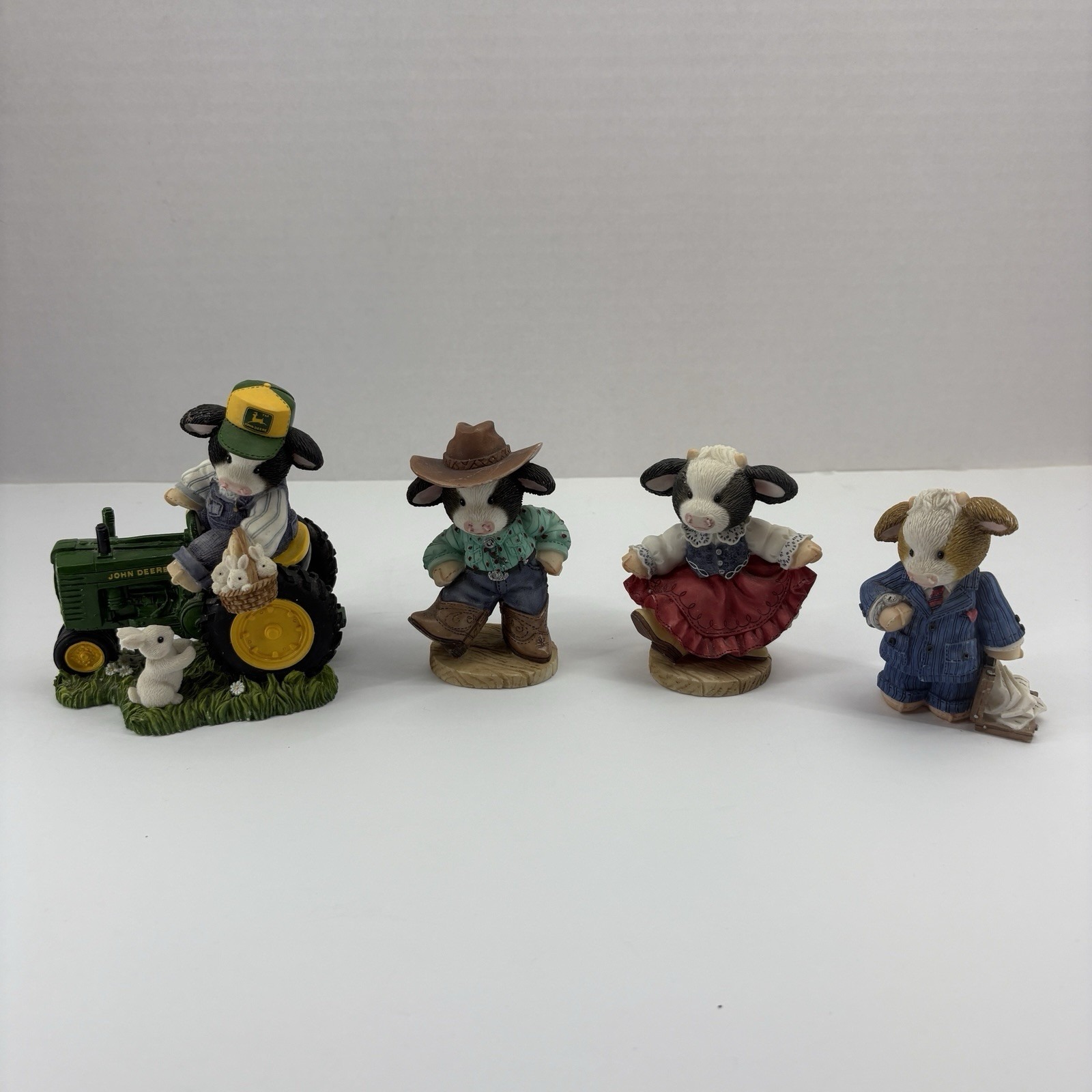 Enesco Mary Moo Moo Cows Collectibles Lot Of 4