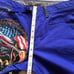 prAna Blue Cargo Pants Patched Distressed Art Work Attachments Women’s Size 30