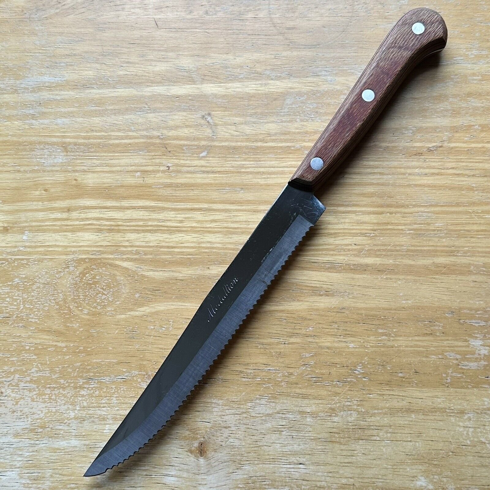 SHARP Vintage MEDALLION 7.25” Blade Stainless Full Tang Japan Carving Knife