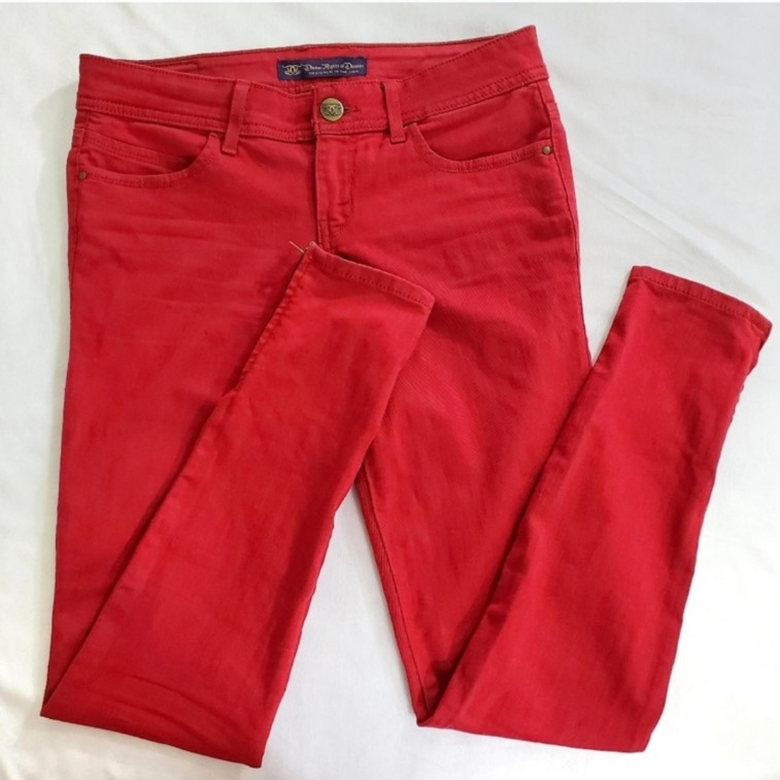Divine Rights of Denim red jeans