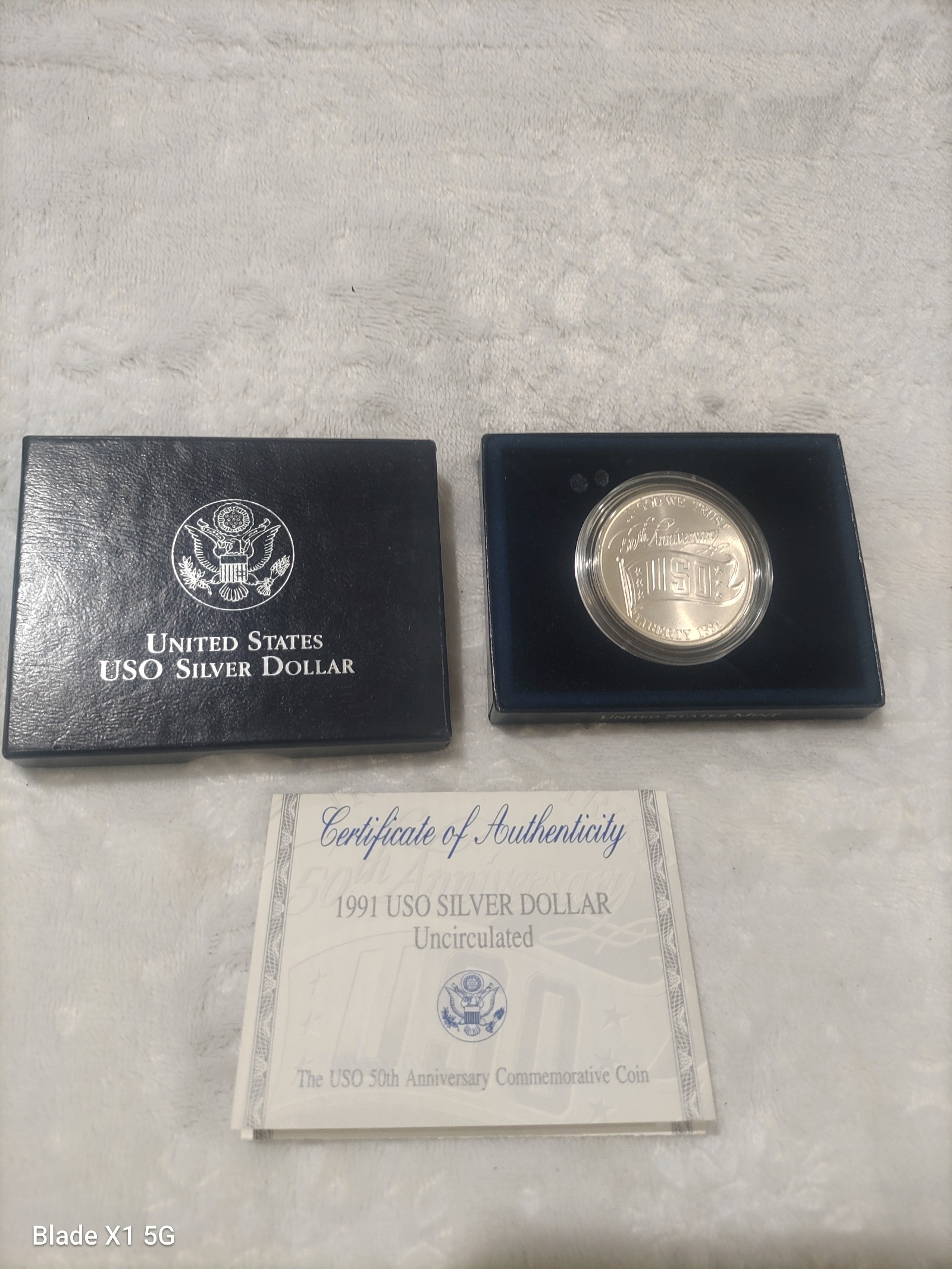 1991 USO Silver Dollar Proof