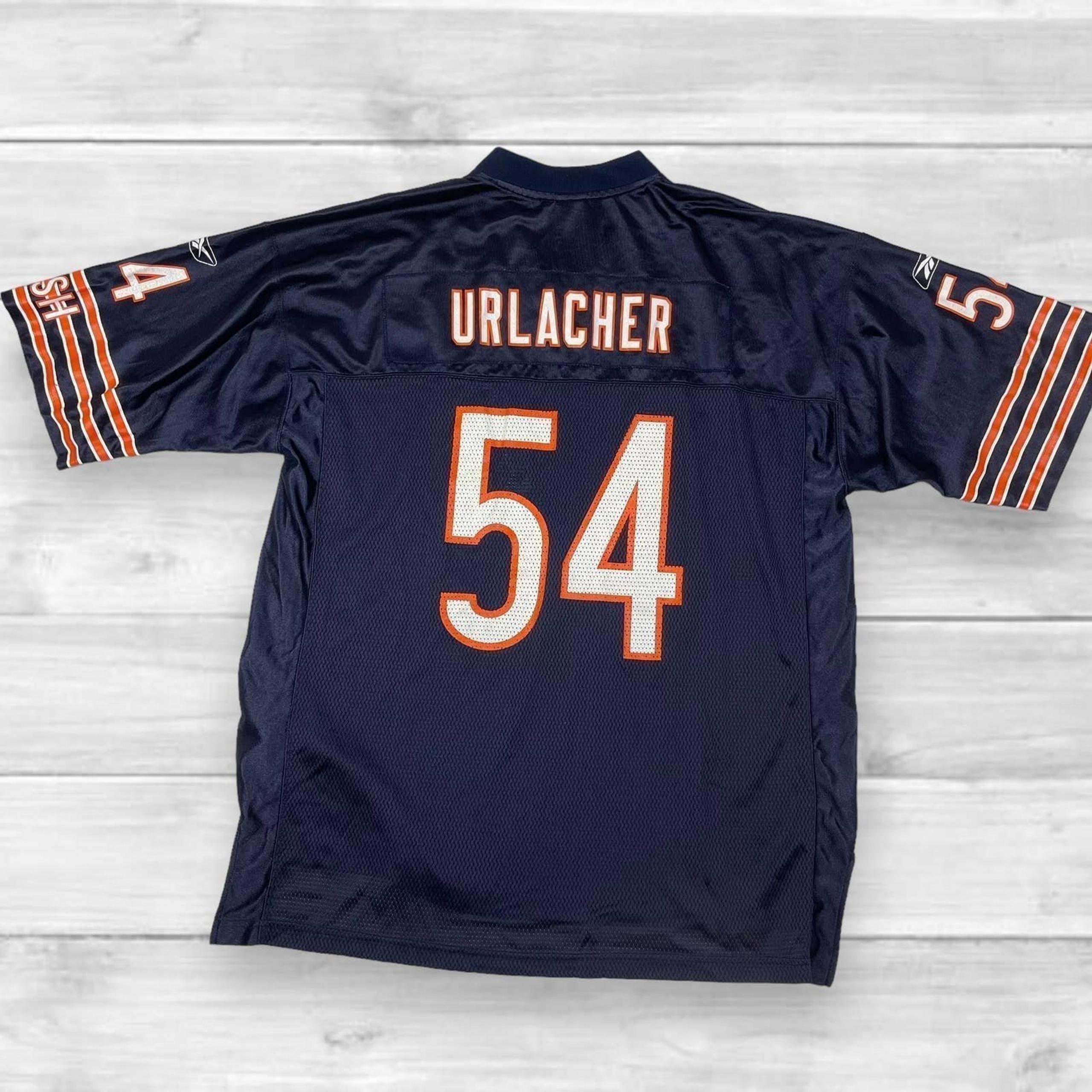 NFL Reebok Chicago Bears #54 Brian Urlacher On Field Equipment Men's Jersey XL