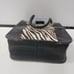 BRIGHTON Authentic Black Leather Zebra Print Calf Hair Shoulder Bag