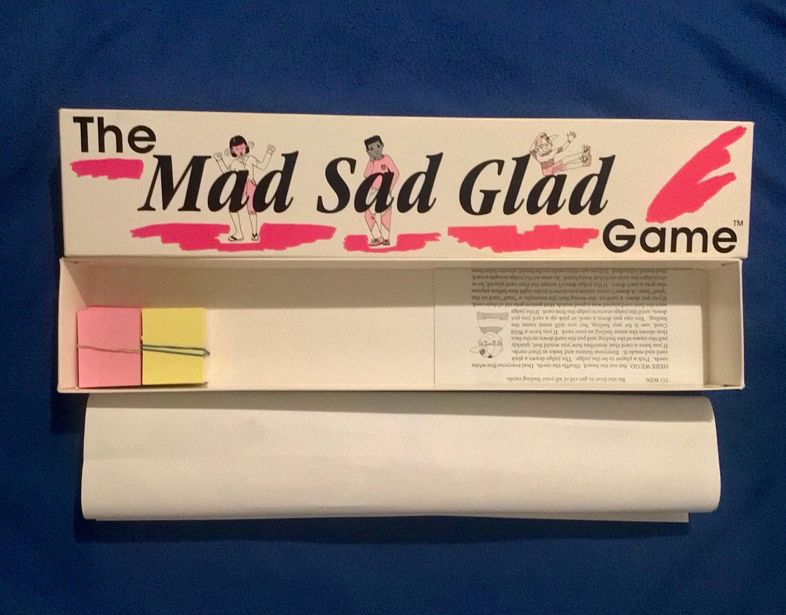 The Mad Sad Glad Game 1990 Board Game Vintage Complete Longbox Version CiB EUC