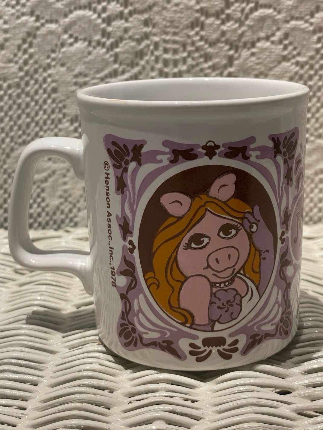 Vintage 70’s Kilncraft Miss Piggy The Muppet Show Coffee Cup Mug