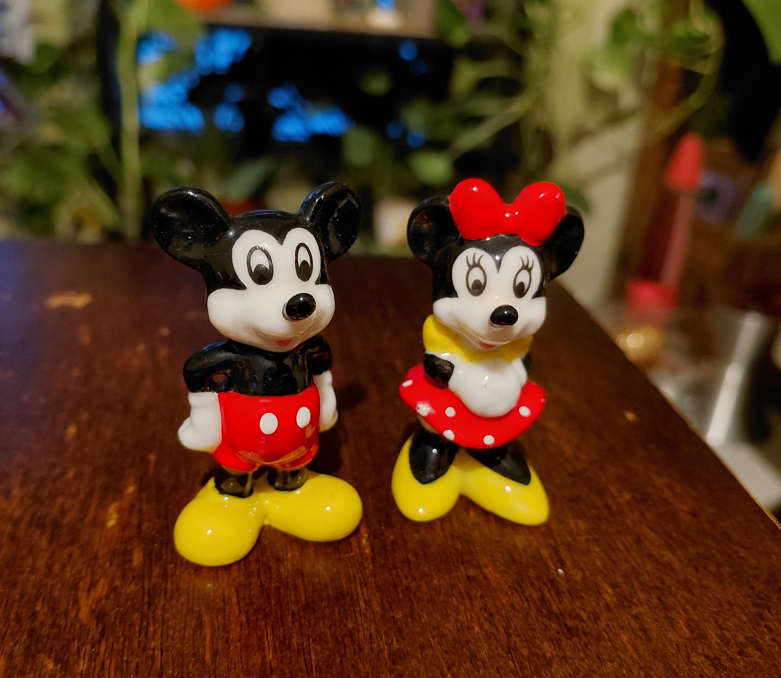 Disney Mickey And Minnie Mouse Bone China Figurines