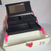 VTG Vintage Style Caboodles Makeup Storage Box Container Black White
