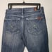 7 For All Mankind 7FAM Dojo Jeans Women's 26 Medium Dark Wash Denim Western Boho