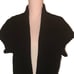 JOHN FASHION SWEATER Sz L/XL Black Women's Wool Blend Chucky Collared Open Vest