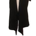 JOHN FASHION SWEATER Sz L/XL Black Women's Wool Blend Chucky Collared Open Vest