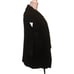 JOHN FASHION SWEATER Sz L/XL Black Women's Wool Blend Chucky Collared Open Vest