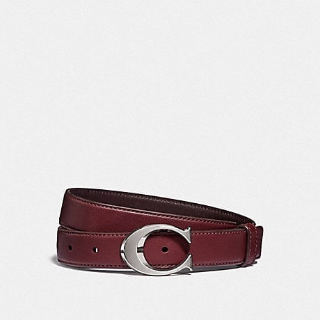 COACH SIGNATURE BUCKLE BELT, 25MM Sz S