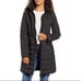 Bernardo Channel Quilted Fleece Lined Packable Hooded Puffer Jacket NWT XS Black