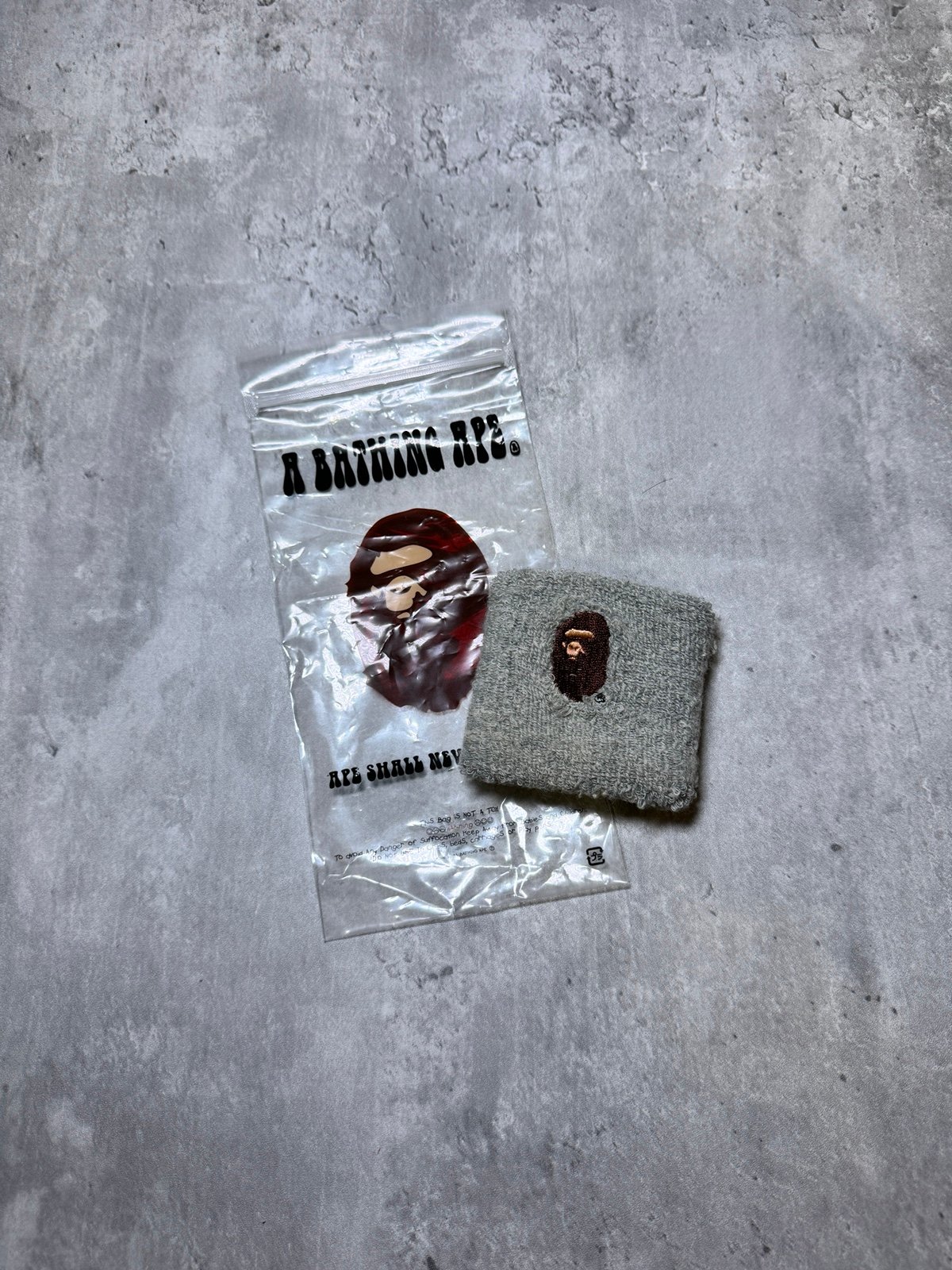 A Bathing Ape Embroidered Ape Wristband