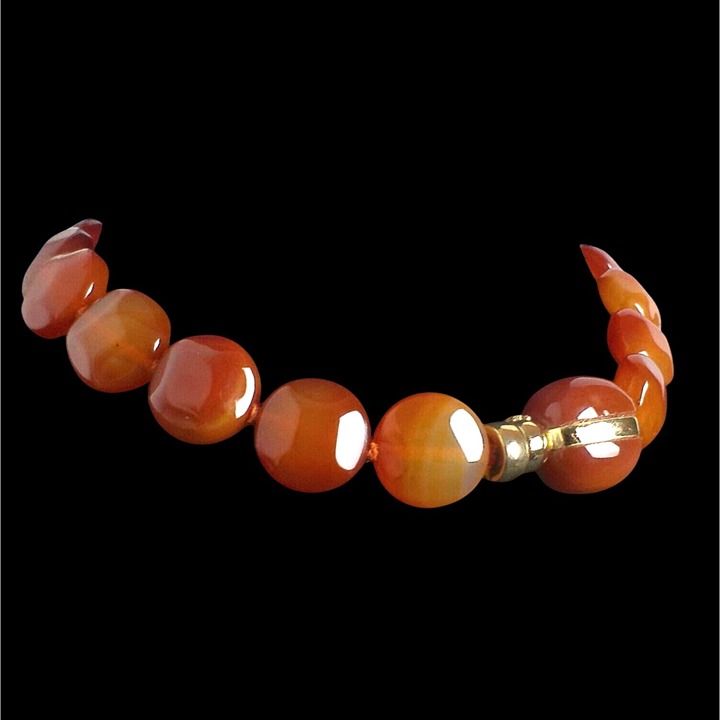 Francesca Romana Carnelian Gemstone Vintage Choker Necklace