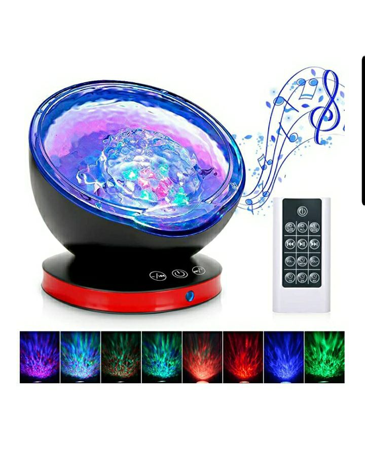 Ocean Wave LED Projector Speaker Remote