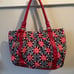 Johnston & Murphy Tote Style Nylon/Leather Purse