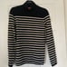 Tory Burch Cashmere Striped Sweater Turtleneck