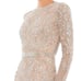 MAC DUGGAL Beaded Long Sleeve Evening Gown