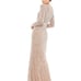 MAC DUGGAL Beaded Long Sleeve Evening Gown