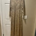 MAC DUGGAL Beaded Long Sleeve Evening Gown