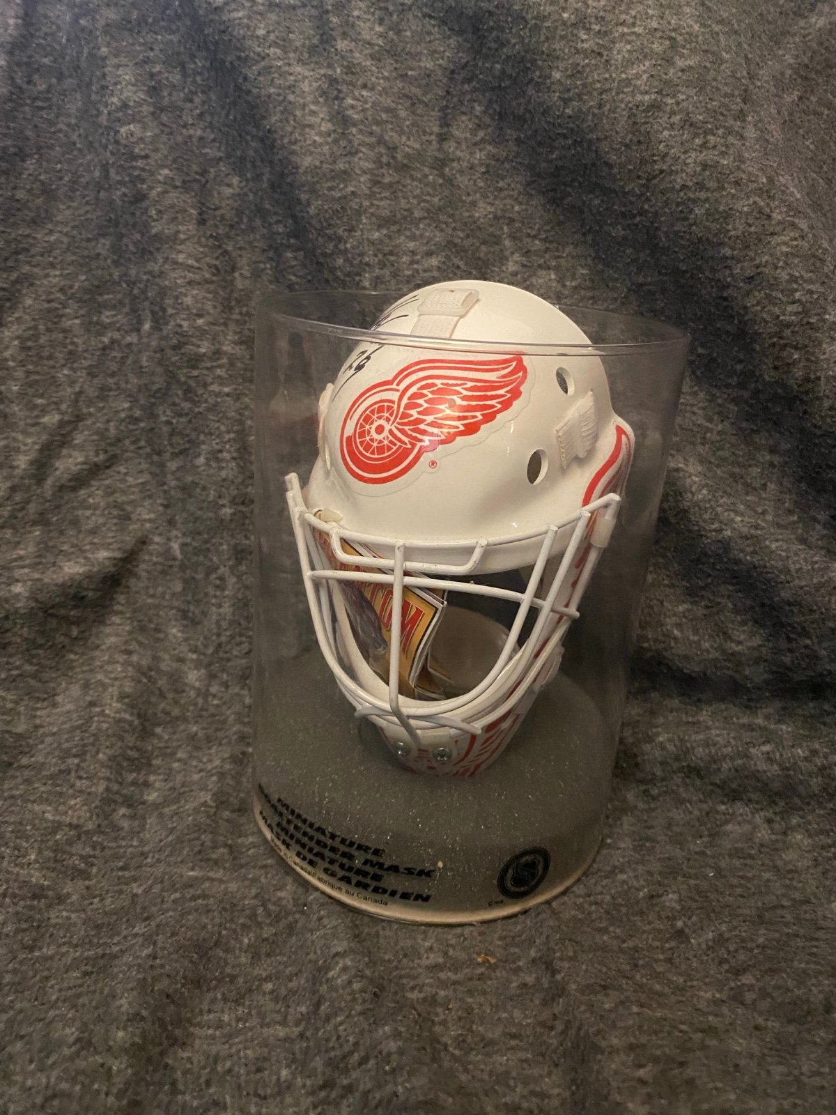 autographed mini helmet