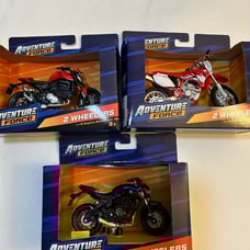Adventure force 1 :18 2 Wheelers bikes 3pcs New