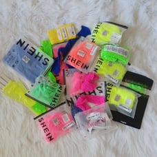 Shein Romwe Huge Bright Neon Blacklight Stoner Fishnet Bundle Lot Set